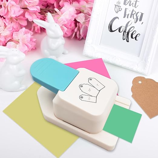 3 in 1 Craft Tag Punch Gift Tag Paper Punch，Paper Craft Tag Punch 1.5" 2" 2.5" - Image 4