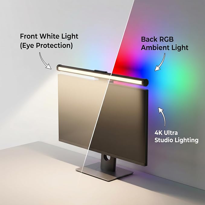 Monitor Light Bar – Full Spectrum LED Screen Lamp, No Glare Eye Care, USB - Image 7