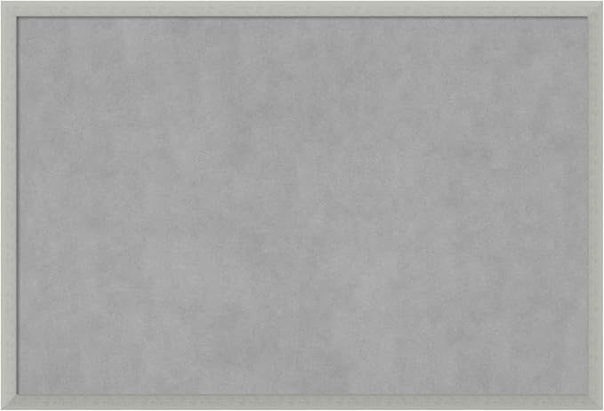 Amanti Art Silver Framed Magnetic Board 26x38 Large Vision Board by AmantiArt