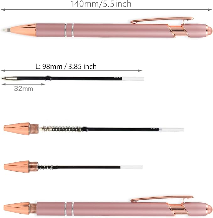 MengRan 3.85'' Ballpoint Ink Pen Refills - Image 2