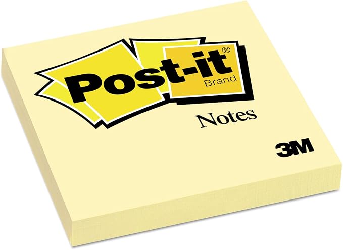 Post-it Notes, 12 Sticky Note Pads, 3 in. x 3 in., School Supplies and Office - Image 4