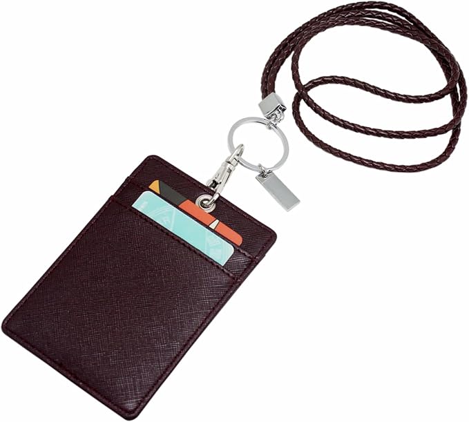 Boshiho Vertical Style PU Leather ID Card Badge Holder - Image 2