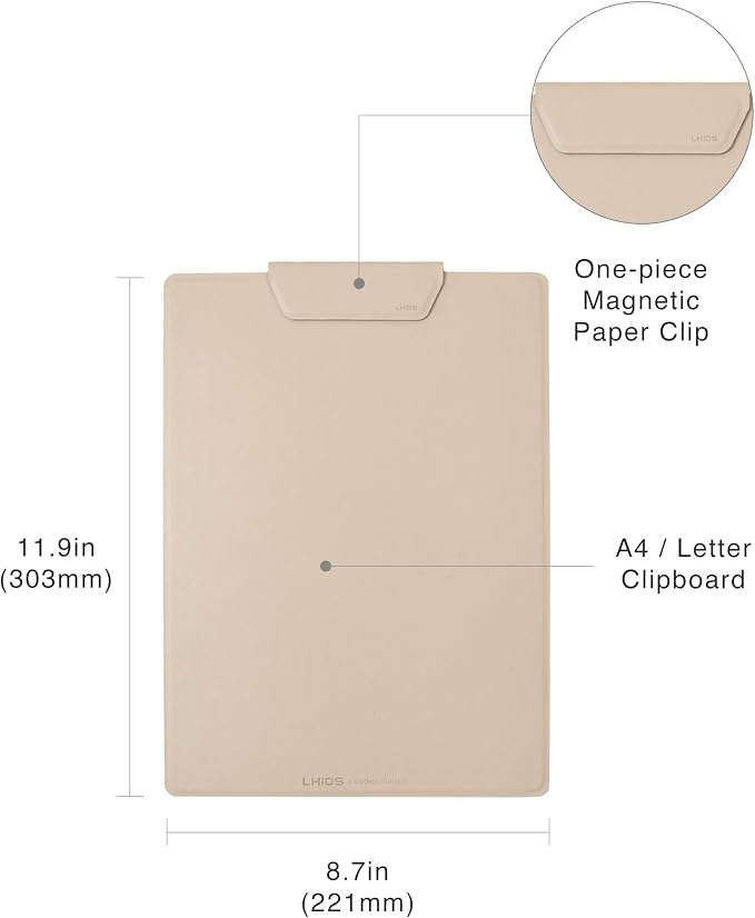 LHiDS Magnetic Clipboard – Slim Leather Writing Board - Image 6