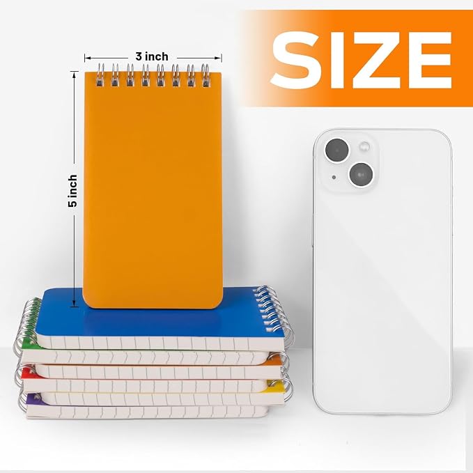 Pocket Notebook Bulk 3x5 Inch, 42 Packs Mini Top Bound Spiral Notepad, Memo - Image 2