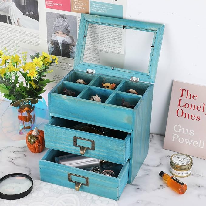 Wooden Storage Box Wooden Desk Organizer - Image 5