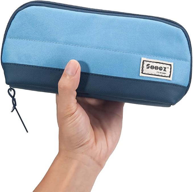 Sooez Wide-Opening Pencil Pen Case, Lightweight & Spacious Pencil Pouch Zipper by Sooez