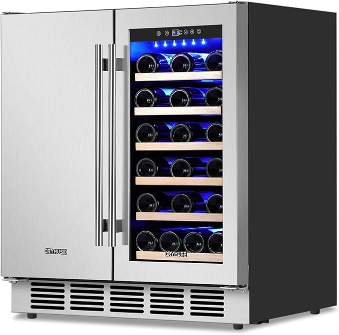 30" Stainless Steel Wine & Beverage Refrigerator - Dual Zone, Built-in/Freestanding with Upgraded Cooling - 30 Bottles & 110 Cans Capacity-DeskLoop Office