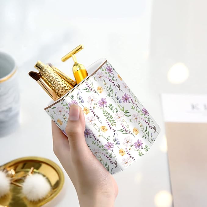 Ceramic Floral Pencil Pen Holder, Cute Stationery Holder - Image 4