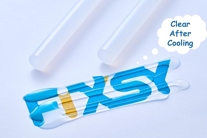 FIXSY Hot Glue Gun Sticks All Purpose, Multi Temp, Full Size 10" Long x .44" Diameter 7/16 11mm, 5LB Box Glue Stick, Approx. 90 Sticks- Compatible with Most Glue Guns-DeskLoop Office