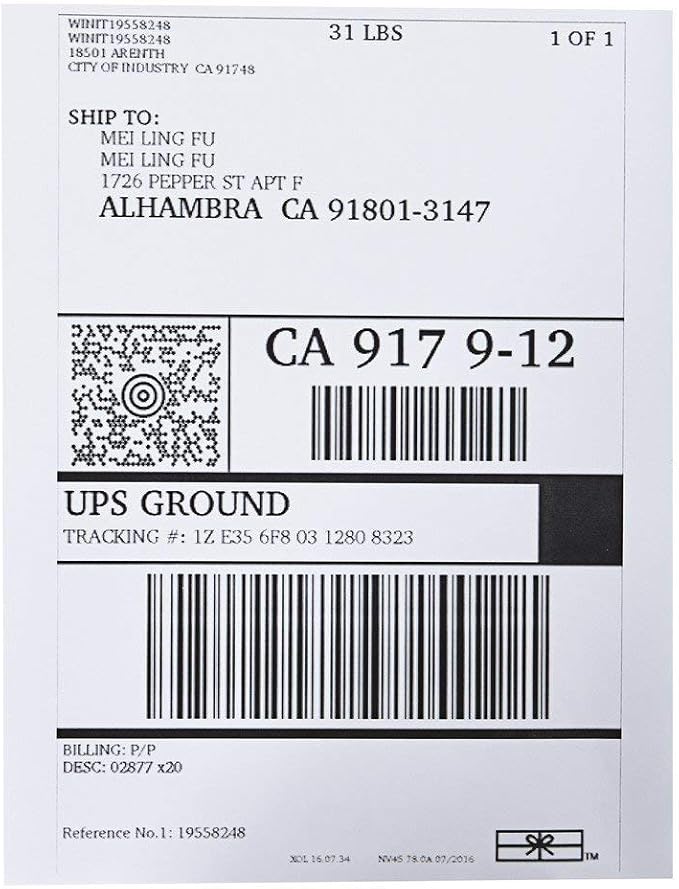 MFLABEL Full Sheet Sticker Labels, Address Labels, 8-1/2" x 11" Shipping Labels - Image 3