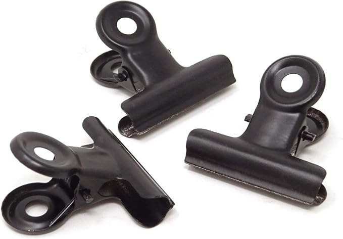 Honbay 20PCS 30mm Black Metal Bulldog Clips Hinge Clips - Image 7