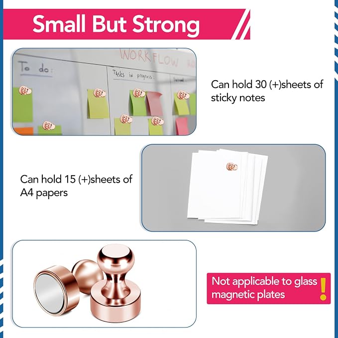 LOVIMAG Fridge Magnets 18Pcs Refrigerator Whiteboard Small Strong Magnet - Image 5