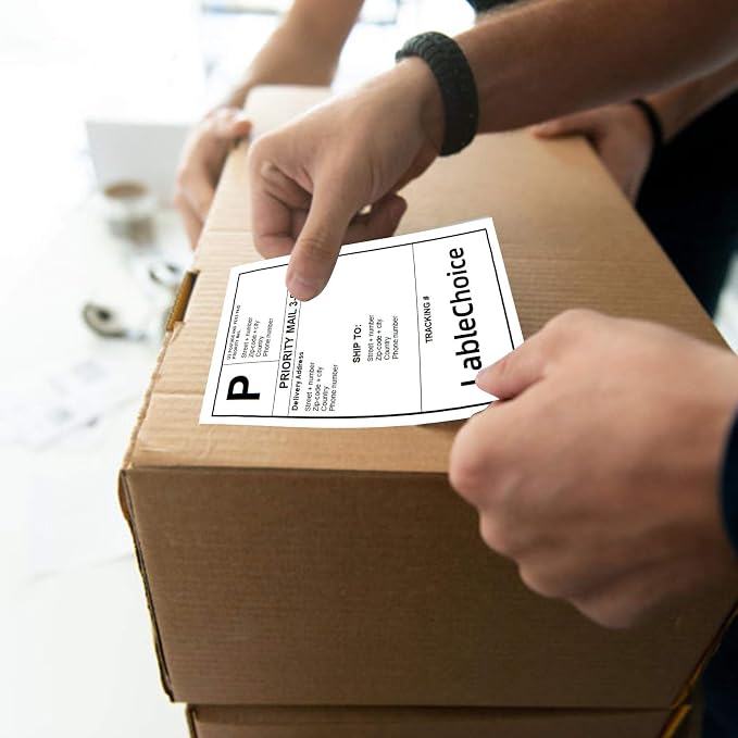 4 Rolls 450 Labels 4x6 3-Proof Direct Thermal Shipping Labels Used - Image 5