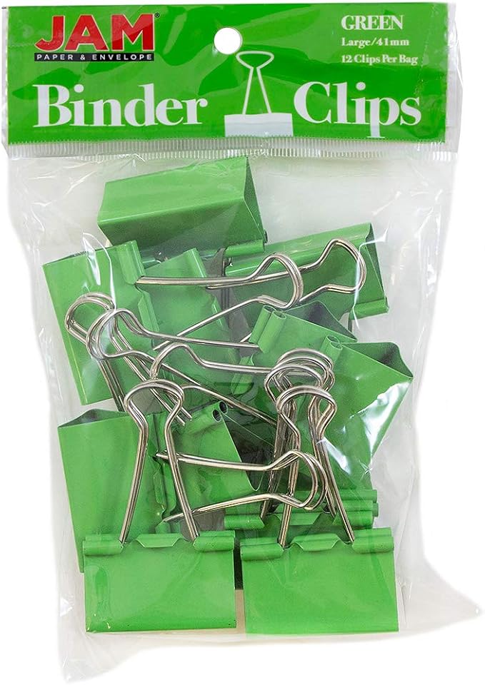 JAM PAPER Colorful Binder Clips by JAMPaper