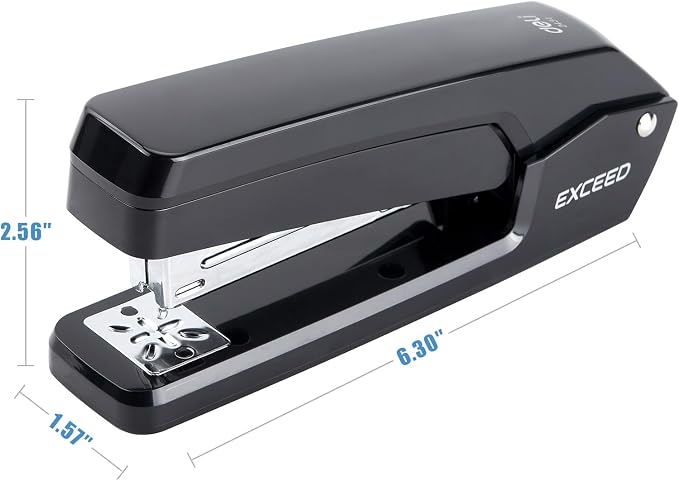 Deli/EZWORK Swing-Arm Swivel Stapler, 25 Sheets Capacity, 360 Degree Rotate - Image 6