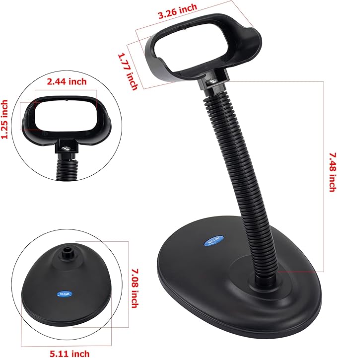 NETUM Adjustable Barcode Scanner Stand Hands Free Barcode Scanning Bar-Code - Image 2