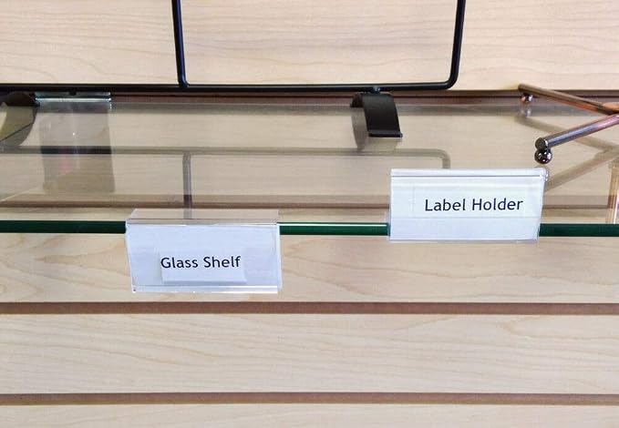 Glass Shelf Sign Holder, 50 Pack - Image 9