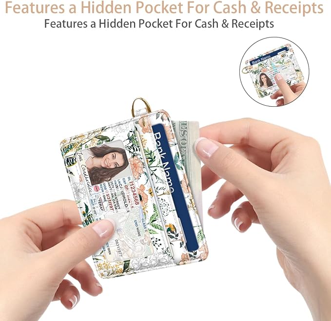 Slim Minimalist Front Pocket RFID Blocking Credit Card Holder Small Wallet Cute - Image 5