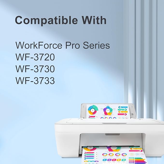 TEINO Remanufactured Ink Cartridge Replacement for Epson 702 702XL T702 T702XL use with Epson Workforce Pro WF-3720 WF-3730 WF-3733 (Black, 2-Pack)-DeskLoop Office