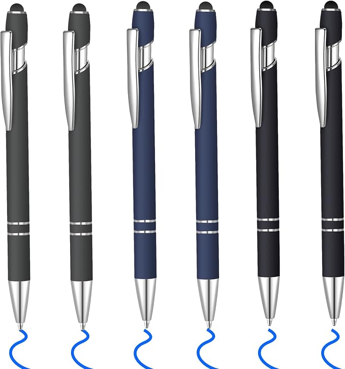 6 Pcs Blue Ink Ballpoint Pen by Lragvtbk