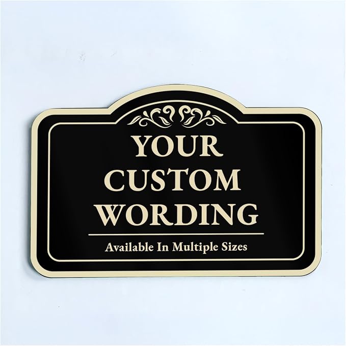Custom Carved Metal Signs, Personalized Aluminum Design, Driveway Waterproof by SpeedyOrders