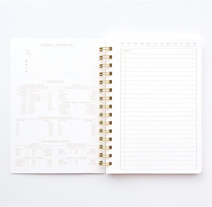DesignWorks Ink Textured Paper Twin Wire Notebook, Daily Planner & Soft Cover - Image 4