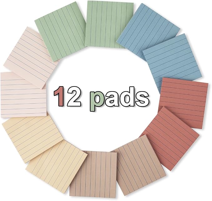 Lined Sticky Notes 3x3 in, Notepads - Image 2