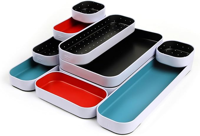 Three by Three Seattle 10 Piece Metal Organizer Tray Set - Image 3