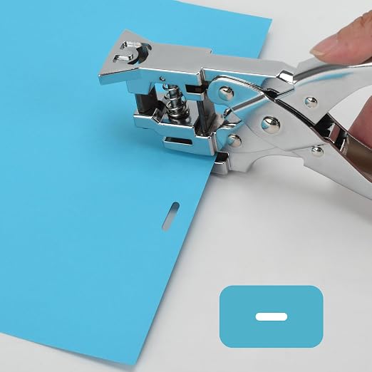 Heavy Duty Handheld Hole Punch for ID Cards, Zinc Alloy Construction, Sharp - Image 6