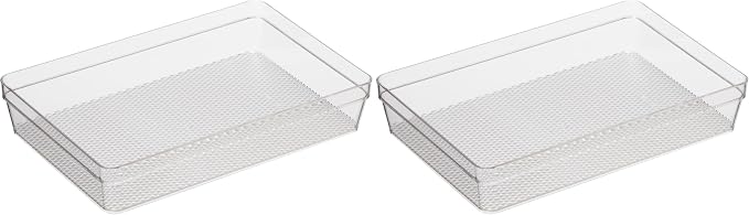 Oggi Clear Drawer Organizer | 6" X 9" | Pack of 2 | by OGGI