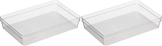 Oggi Clear Drawer Organizer | 6" X 9" | Pack of 2 | by OGGI