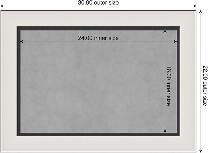 Amanti Art Silver Framed Magnetic Board 22x30 Medium Vision Board - Image 2