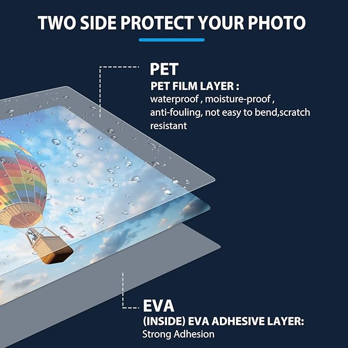 400 Pack Laminating Sheets, Holds 8.5 x 11 Inch Sheets, 3 mil, 9 x 11.5 Inches Thermal Laminating Pouches Lamination Sheet Paper for Laminator, Clear, Letter Size, Office and School Supplies-DeskLoop Office