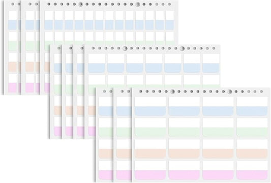 316 PCS Index Tabs, 10 Sheets, 3 Sizes Divider Tabs Stickers, Self Adhesive Book Tabs, Page Marker Bookmark, Writable Tab Flags-DeskLoop Office