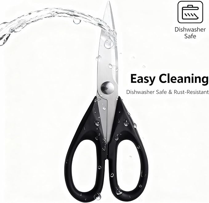 Multipurpose Kitchen Shears, 8.7" Professional Heavy-Duty Scissors, Dishwasher - Image 3