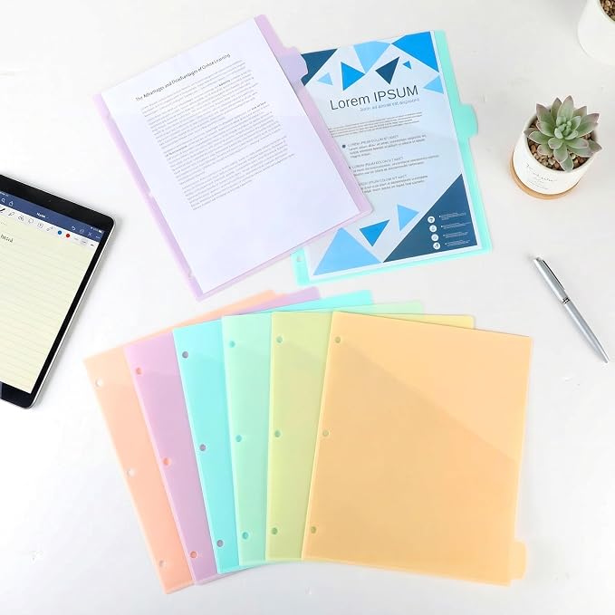 Epakh 12 Pcs Binder Dividers for 3 Rings Binders Index Dividers - Image 7