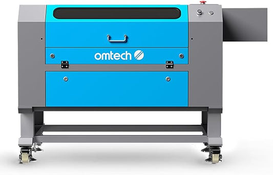 OMTech 90W CO2 Laser Engraver, 28"x20" Cutting & Engraving Machine with Autofocus, Air Assist, 4-Way Pass, Autolift, RDWorks, for Wood, Glass, Acrylic, Leather, Cardboard-DeskLoop Office