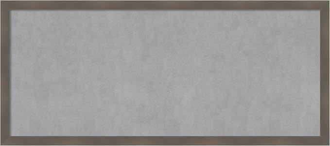 Amanti Art Grey Framed Magnetic Board 22x50 Oversize Vision Board by AmantiArt