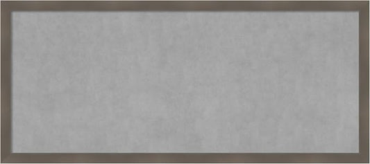 Amanti Art Grey Framed Magnetic Board 22x50 Oversize Vision Board by AmantiArt