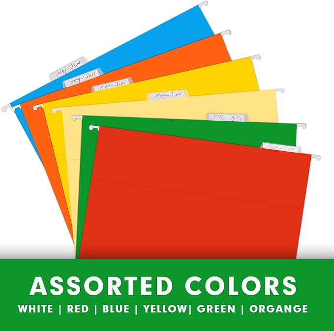 Extra Capacity Hanging File Folders, RAZCC 60 Pack Letter Size Reinforced - Image 4