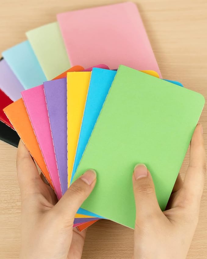 Gwybkq Small Lined Notepads Bulk 120 Pack Mini Journal Pocket Notebooks Set - Image 3
