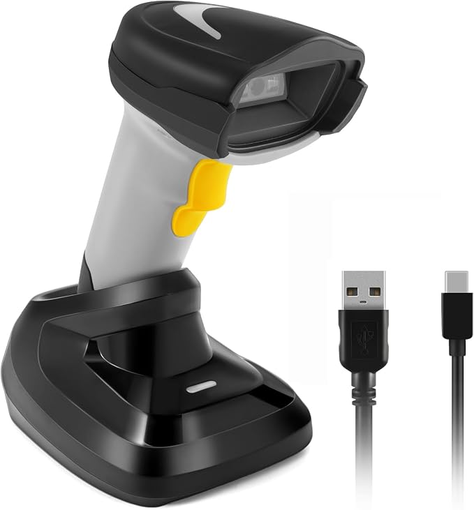 Barcode Scanner Wireless, Onewscan 1D Barcode Reader by ONEWSCAN