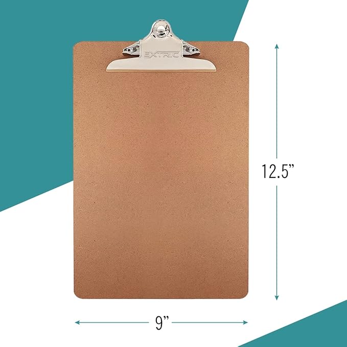 12 Clipboards, Standard A4 Letter Size Clipboard - Image 2