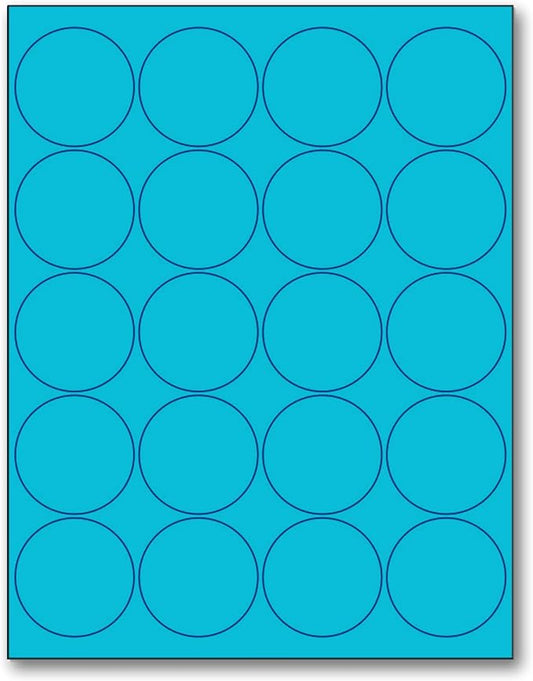 NextDayLabels - 8-1/2 x 11 Neon Color High Light Fluorescent Labels by NextDayLabels