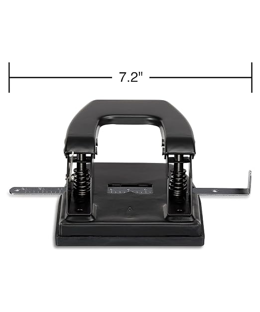 1InTheOffice 2 Hole Punch, Paper Puncher, Low Force Required, Jam Resistant - Image 2
