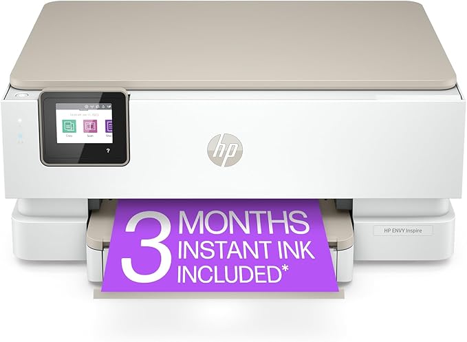 HP ENVY Inspire 7255e Wireless Color Thermal Inkjet Printer, Print, scan, copy, Easy setup,Mobile printing, Best-for-home, 3 month Instant Ink trial included-DeskLoop Office