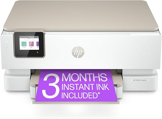 HP ENVY Inspire 7255e Wireless Color Thermal Inkjet Printer, Print, scan, copy, Easy setup,Mobile printing, Best-for-home, 3 month Instant Ink trial included-DeskLoop Office