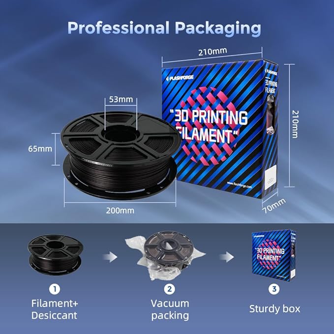 FLASHFORGE Carbon Fiber PLA Filament 1.75mm, Carbon Fiber Reinforced PLA 3D Printer Filament, 1KG Spool Dimensional Accuracy +/- 0.02mm, High Strength & High Abrasion-Resistance (PLA-CF Marsala)-DeskLoop Office