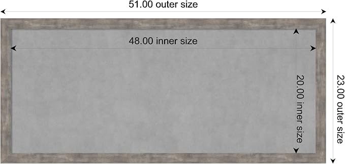 Amanti Art Silver Framed Magnetic Board 23x51 Oversize Vision Board - Image 3