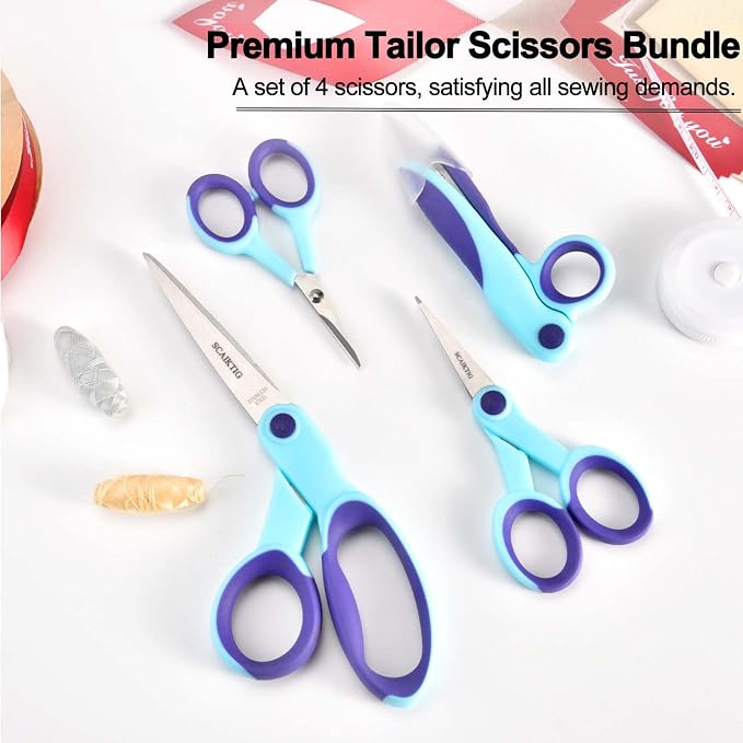 SCAIKTIG Premium Sewing Scissors Bundle, Dressmaking, Arts&Craft Supplies - Image 2